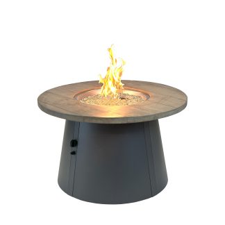 Cirvalo 41" Round - "Smokey Oak" - Gas Fire Pit