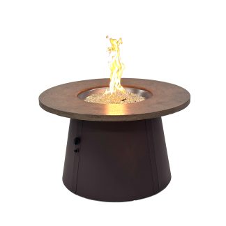 Cirvalo 42" Round - "Fossil Brown" - Gas Fire Pit