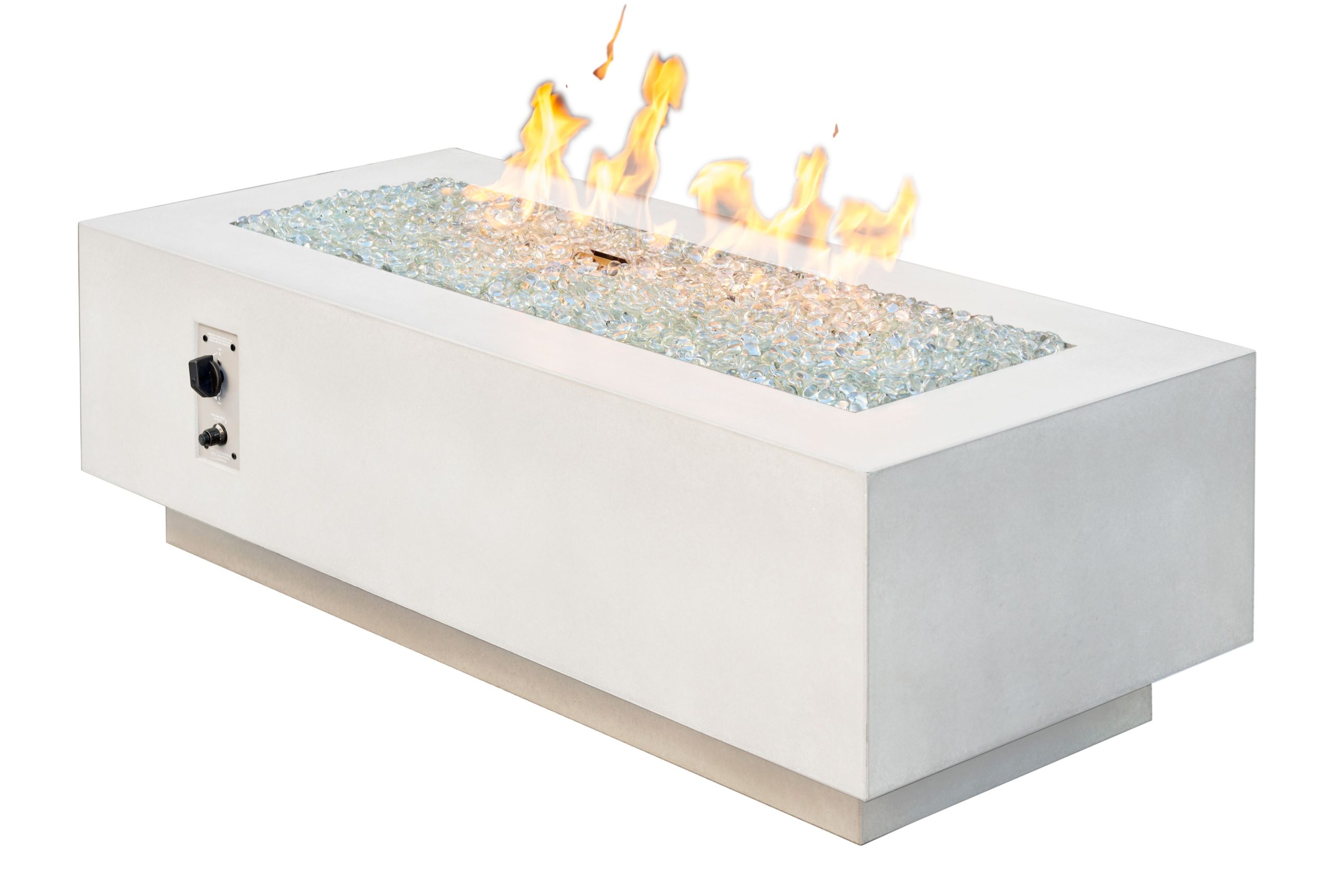 Cove 54" - "White" - Linear Gas Fire Pit Table