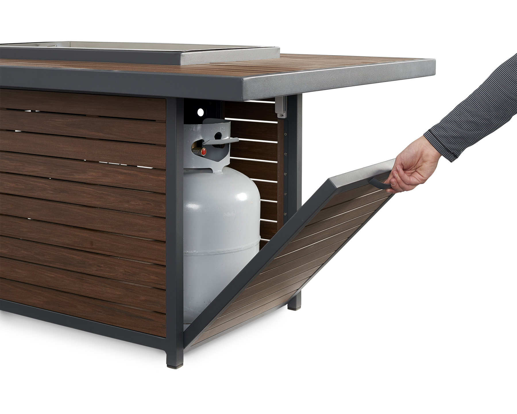 Kenwood Rectangular Chat Height - Gas Fire Pit Table - Image 3